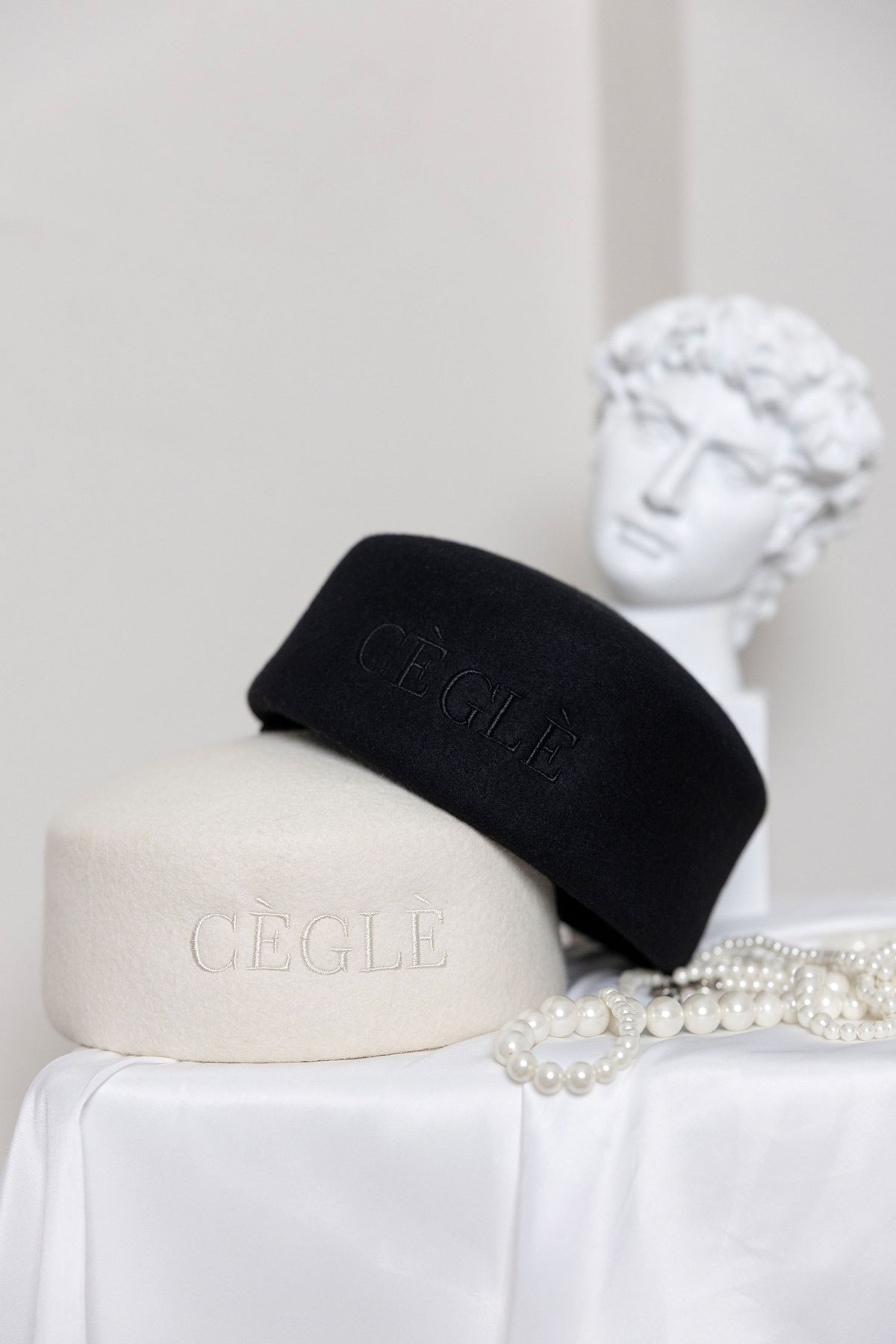 CÈGLÈ Wool Pillbox Hat
